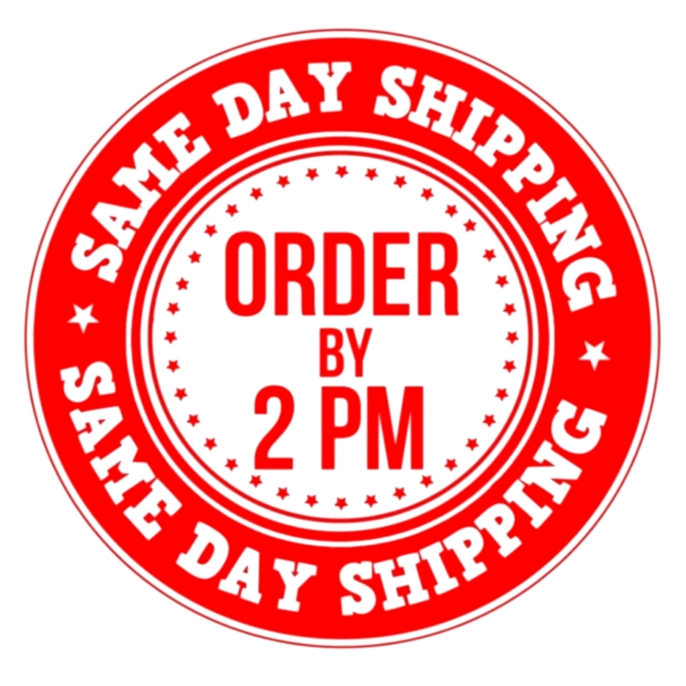 Same Day Shipping, Order By 2:00 PM.